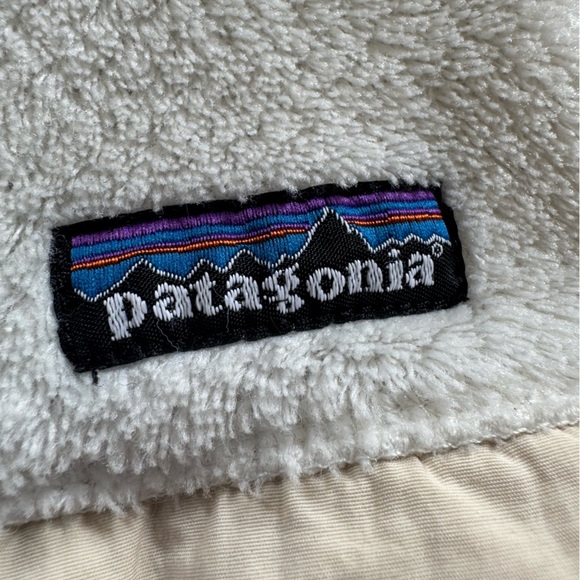 Patagonia Pullover Sweater Womens Small Cream/WhiteRe Tool Thermal Fleece Jacket - Picture 3 of 5